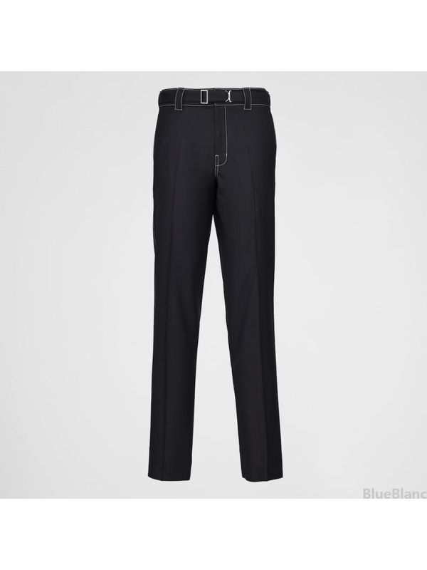 Triangle Logo Stitch Detail Pants