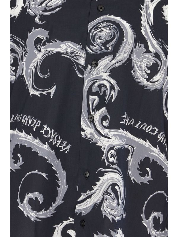 Baroque Print Cotton Shirt
