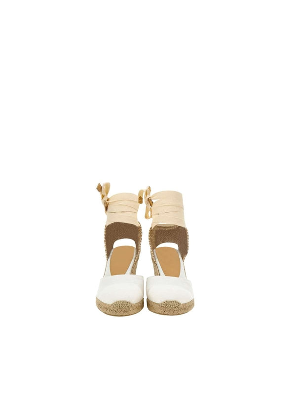 Castañer Ivory Wedge Sandals