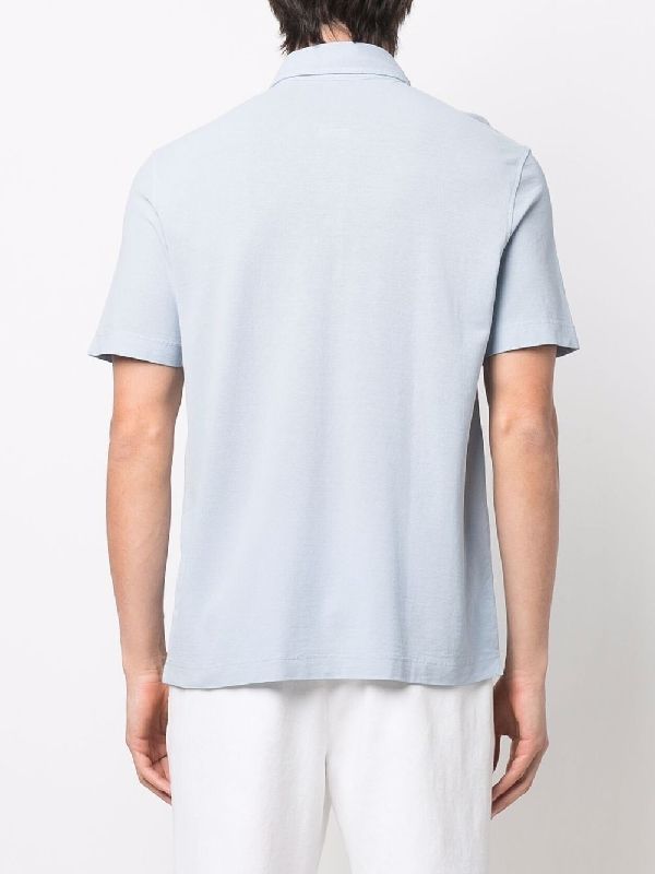 Logo Detail Cotton Polo Shirt