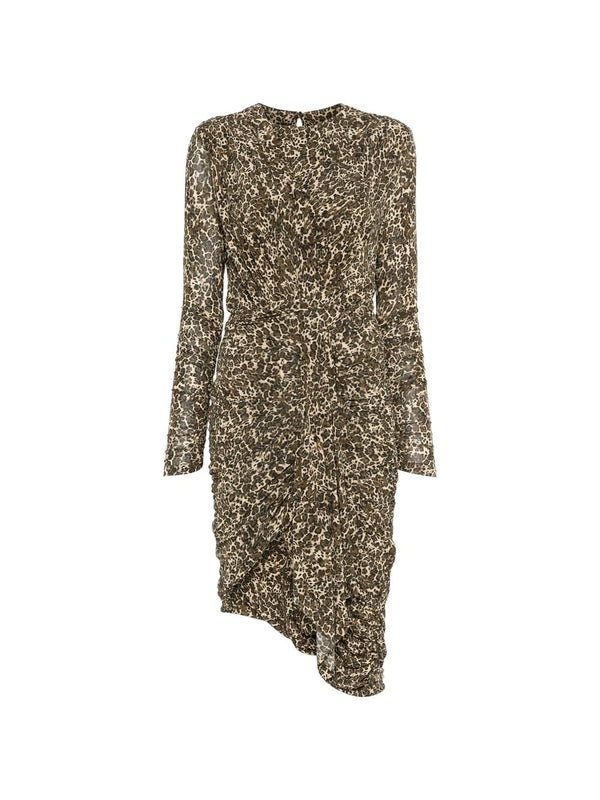 Zora Leopard Printing Mini Dress