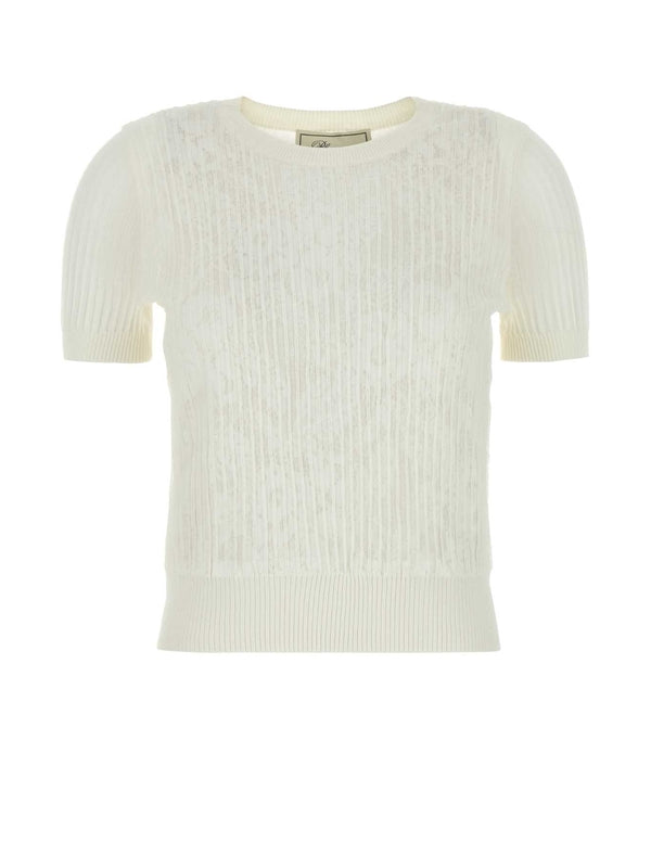 Semi-sheer Rib Knit