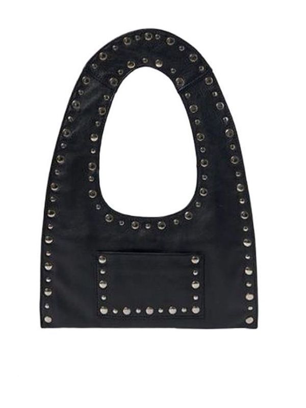 Franca Studded Leather Mini Shoulder Bag