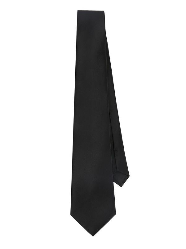 Logo Label Silk Necktie