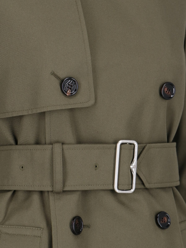 BURBERRY - Belted Double Trench Coat - Jente