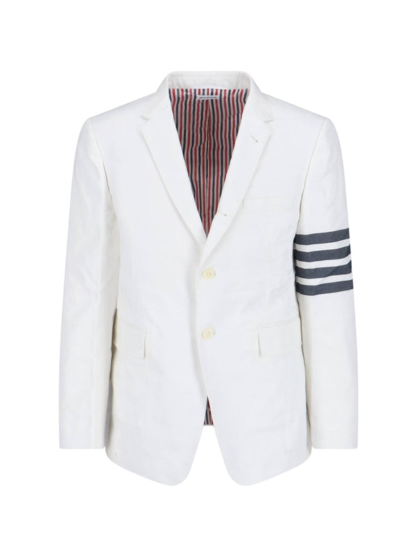 4-Bar Cotton Single Blazer