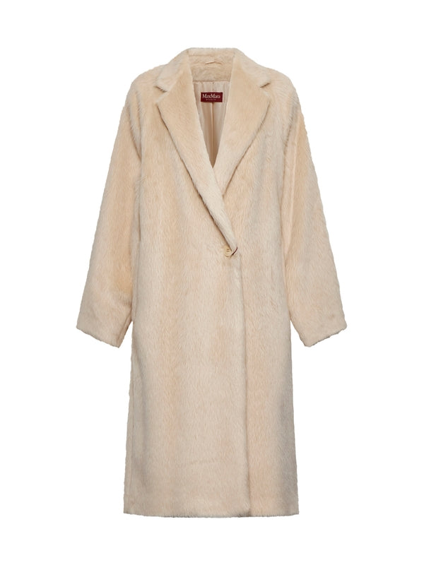 Xavier Alpaca Shearing Alpaca
  Wool Coat