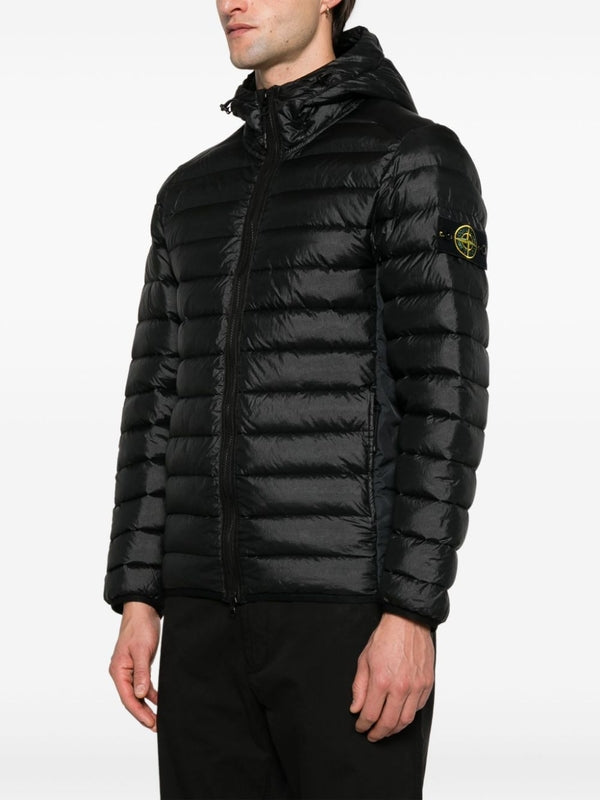 Wappen Patch Quilted Nylon Hooded Padding