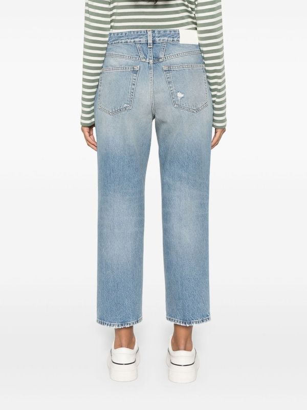 Distress Crop
  Denim Pants