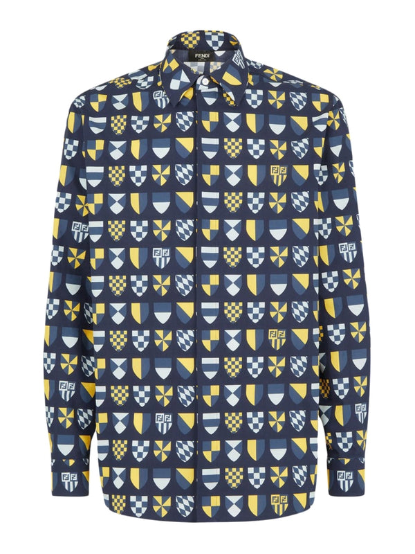 FF Araldic Motif Printing
  Cotton Shirt