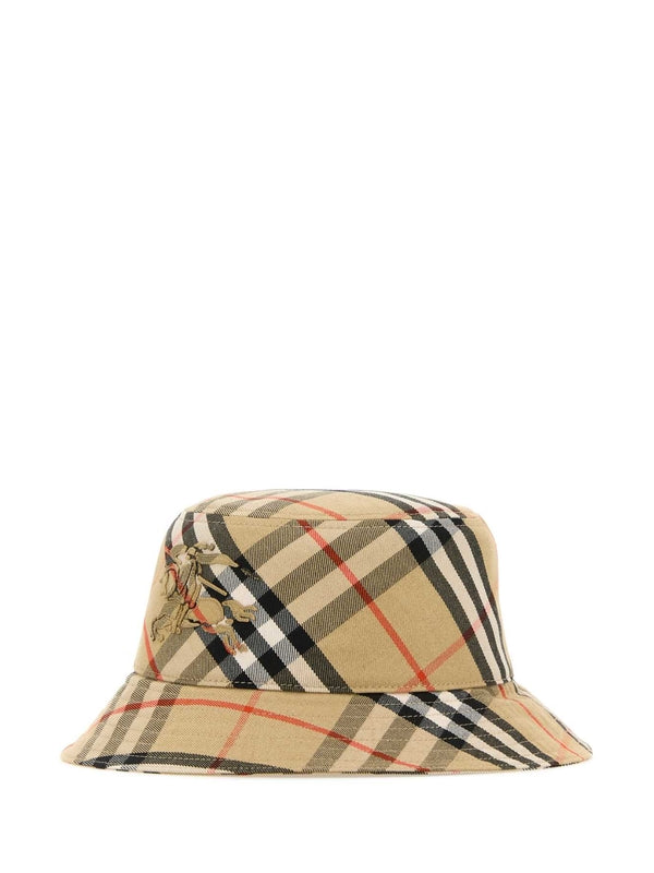 Ekd Check Cotton Blend Bucket Hat