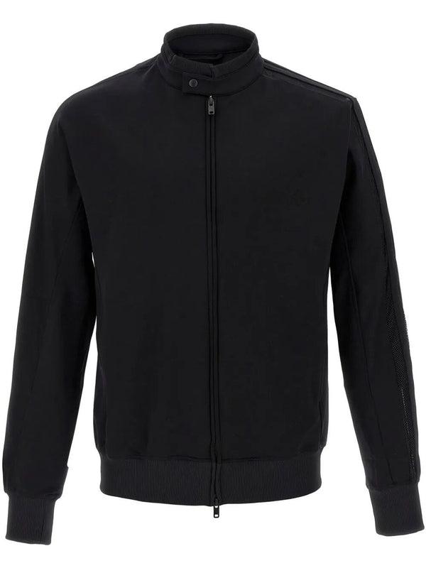 High Neck Nylon Zip Up Jacket