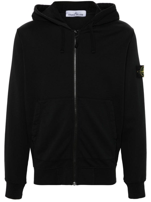 Wappen Patch Cotton Zip-up Hoodie-up