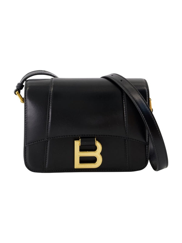 Balenciaga Hourglass Small Black Crossbody & Shoulder Bags
