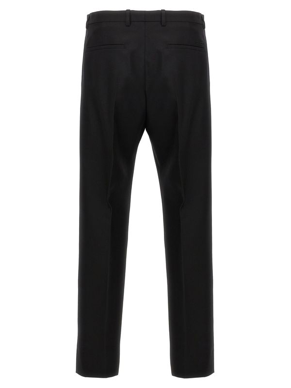 Wool Blend Tailored Pants