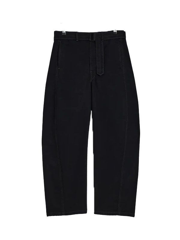 Twisted Belt Denim Pants