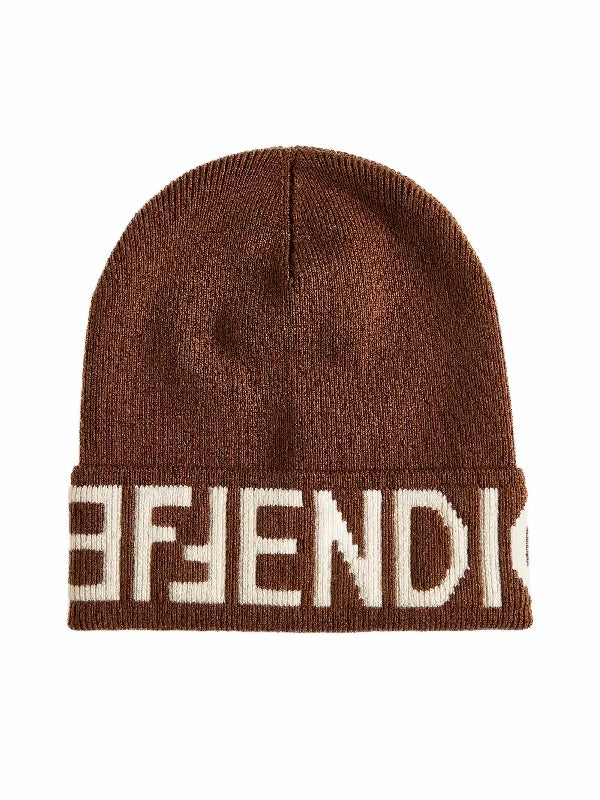 Logo Jacquard Wool Beanie