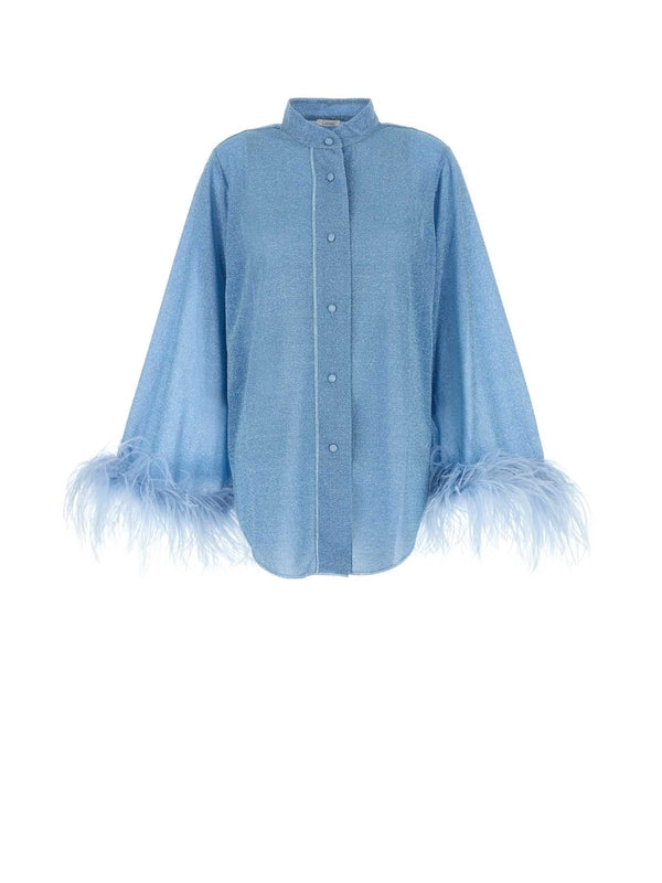 Oseree Skyblue Shirts & Blouses