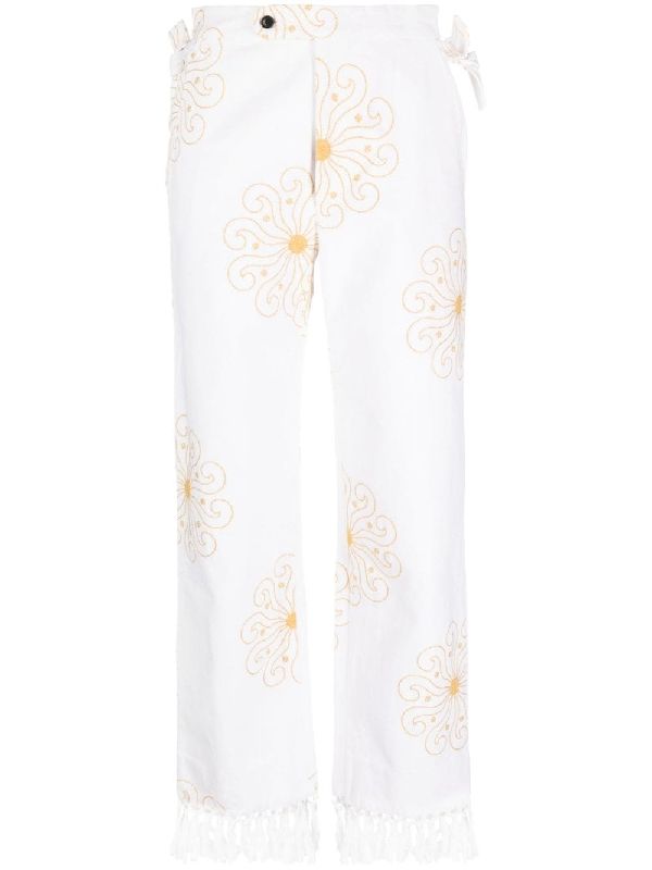 Soleil Fringe Cotton Pants