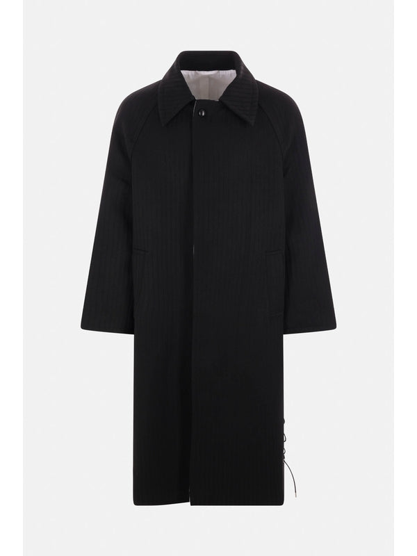 Nuku Single-Breasted Wool Coat