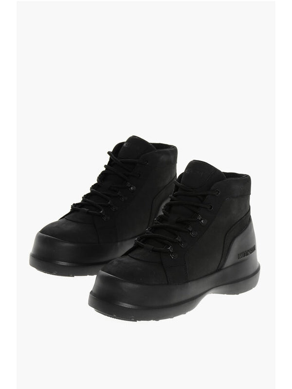 Moon Boot Black Lace-Up Boots