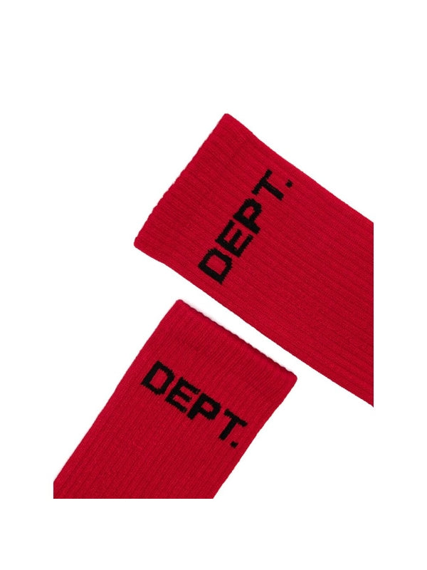 Logo Jacquard Cotton Socks