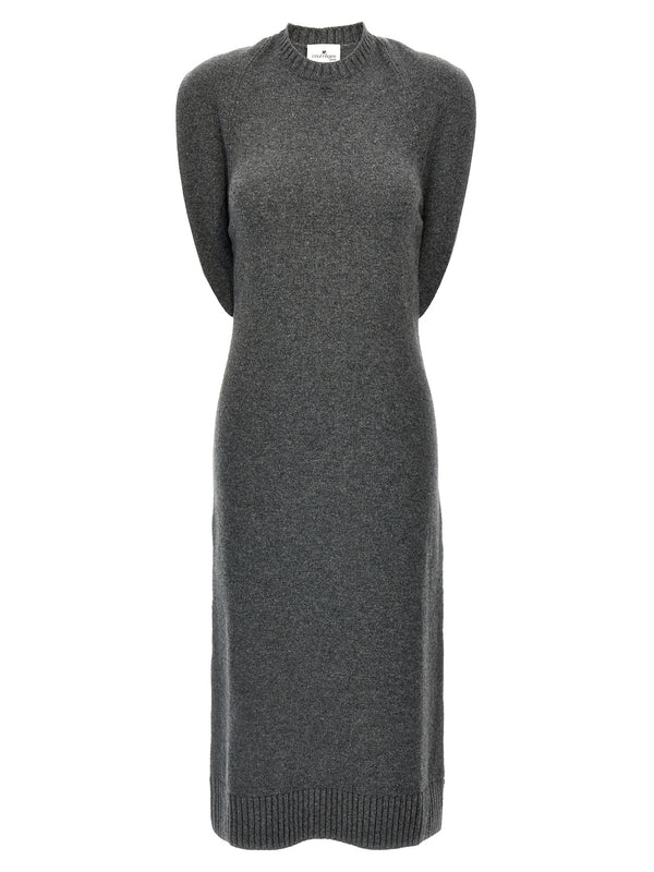 Back Lease Wool Midi Dress