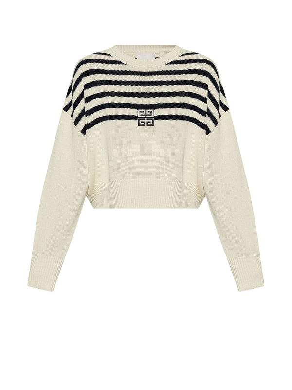 GIVENCHY - Stripe Cotton Blend Knit - Jente