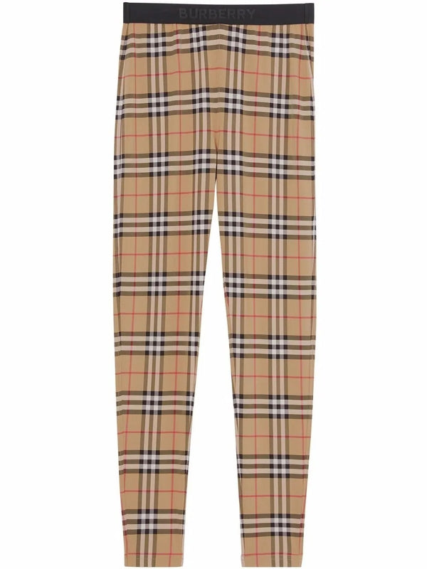 Vintage Check Jersey Leggings