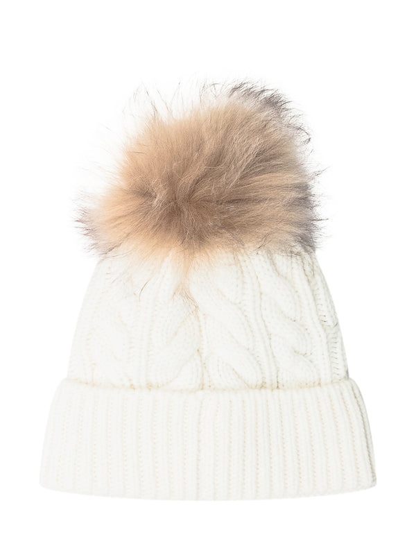 Moncler White Beanies