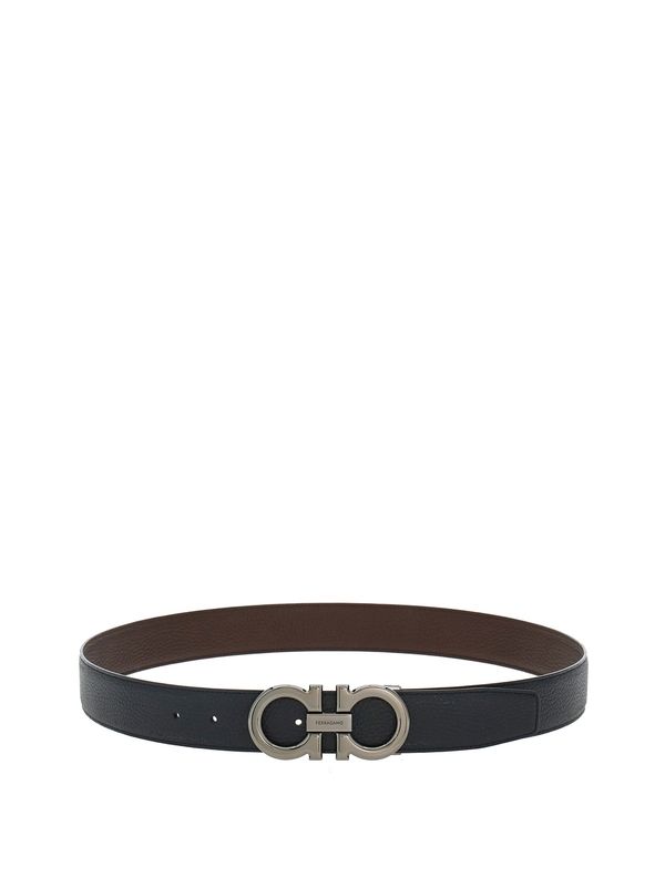 Gancini Reversible Leather Belt