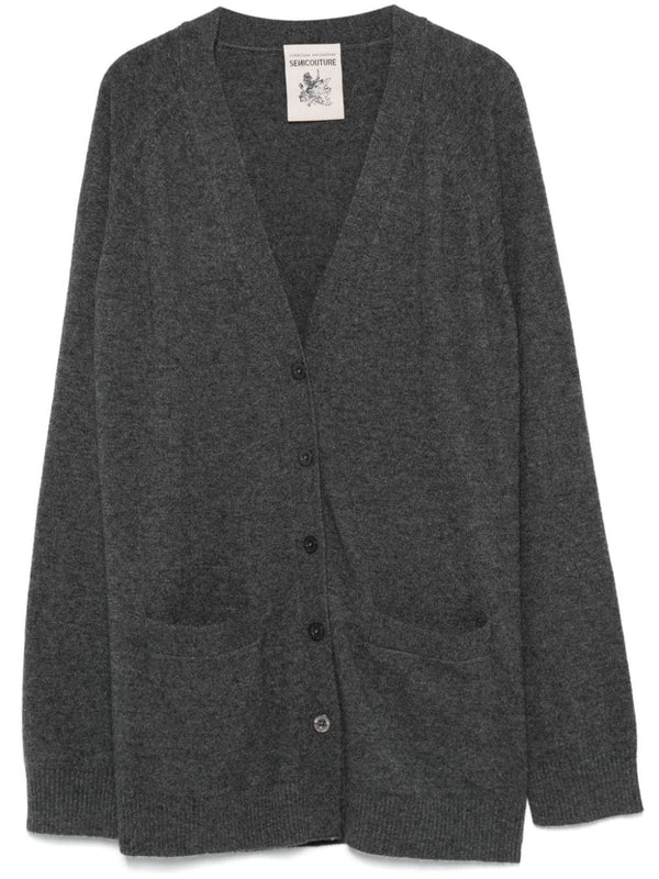 Wool Cashmere V-neck Cardigan