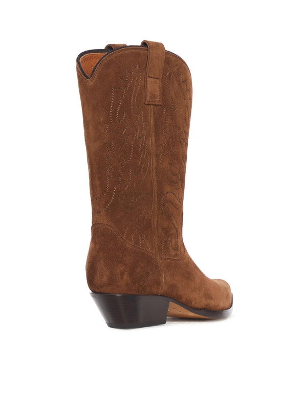 Buttero Brown Middle Boots