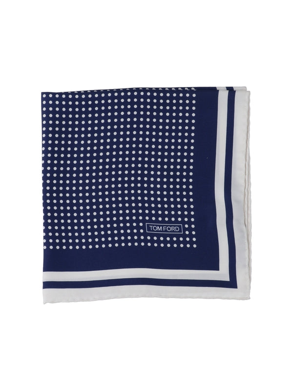 Dot Pattern Silk Scarf