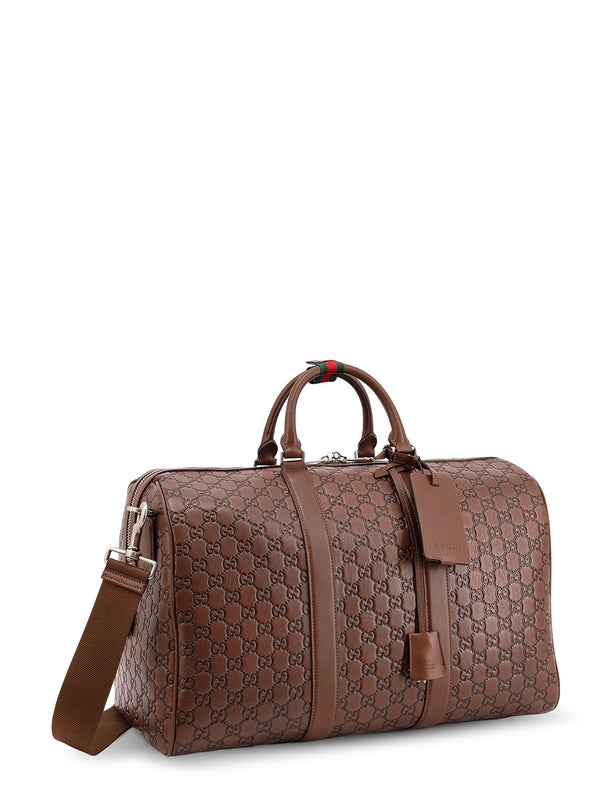 Gucci Brown Boston Bags