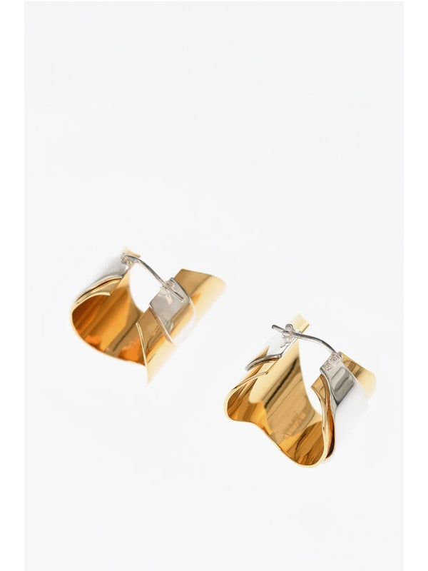 Two-Tone Brass Earrings