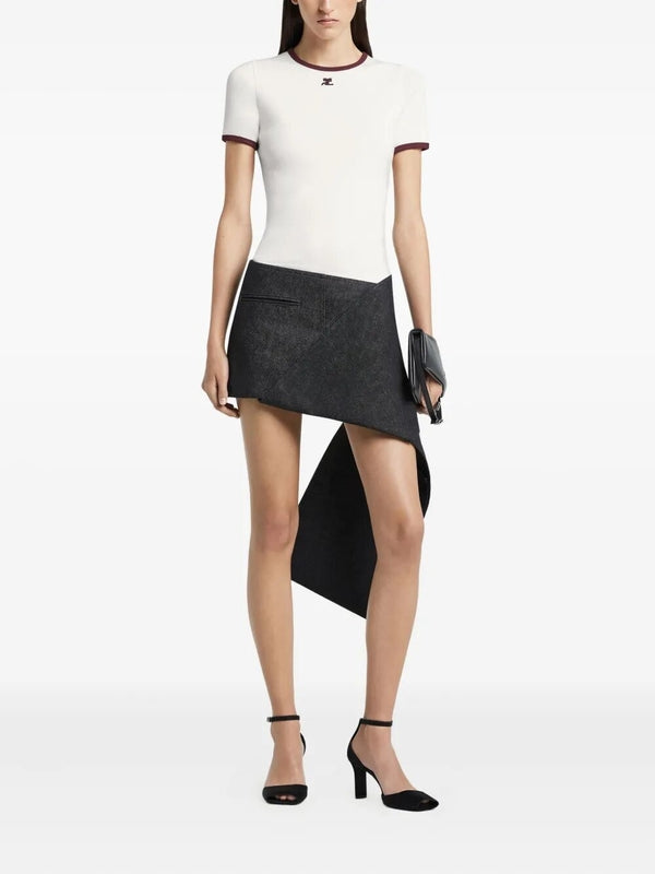 Courrèges White Short Sleeve T-Shirt