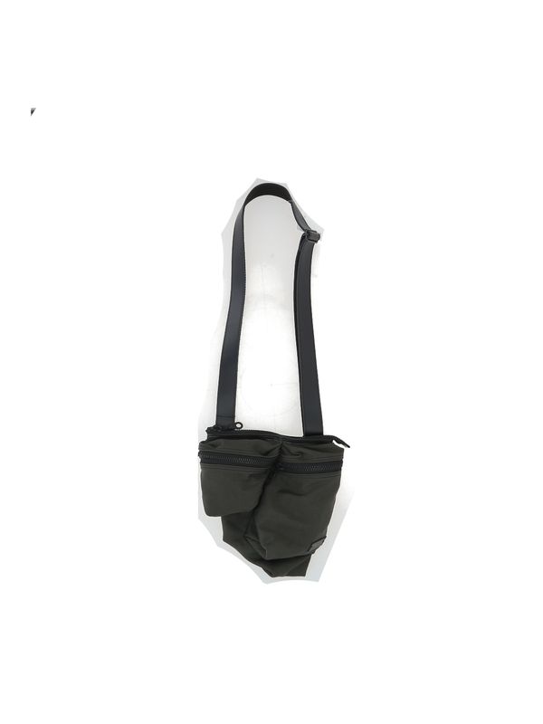 Logo Label Nylon Shoulder Bag