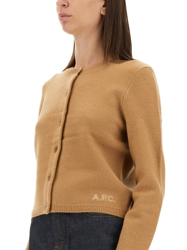 A.P.C. Beige Cardigans