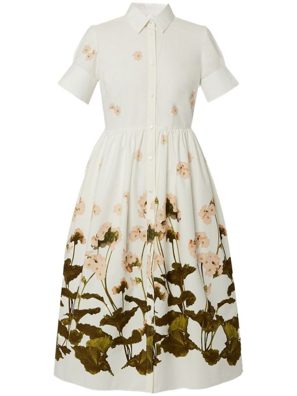 Erdem White Midi Dress