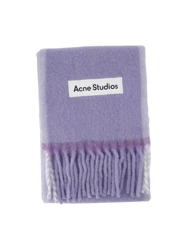 Acne Studios Purple Wool Mufflers
