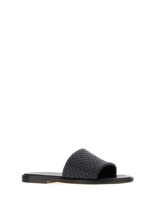 Bottega Veneta Black Slides