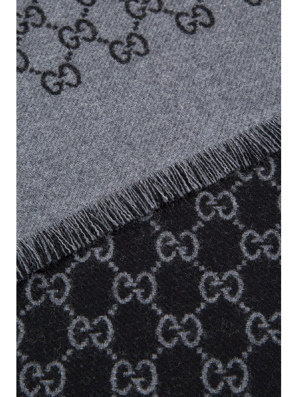 Jacquard GG Two Tone Wool
  Muffler