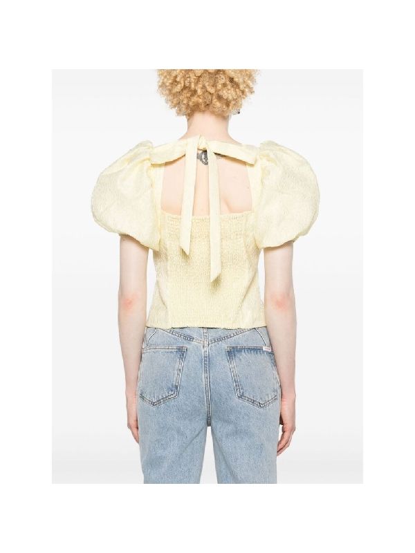 Jacquard Cutout Detail Blouse