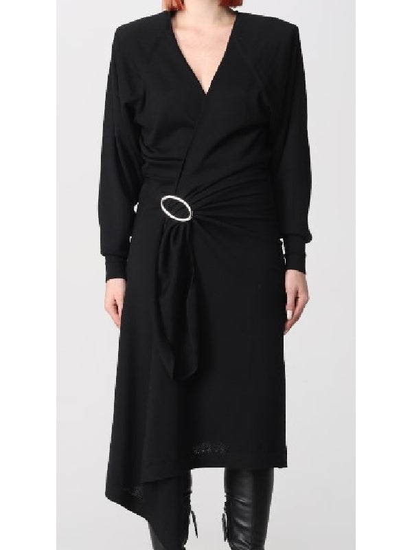 Atwell Ring Wrap Wool
  Dress