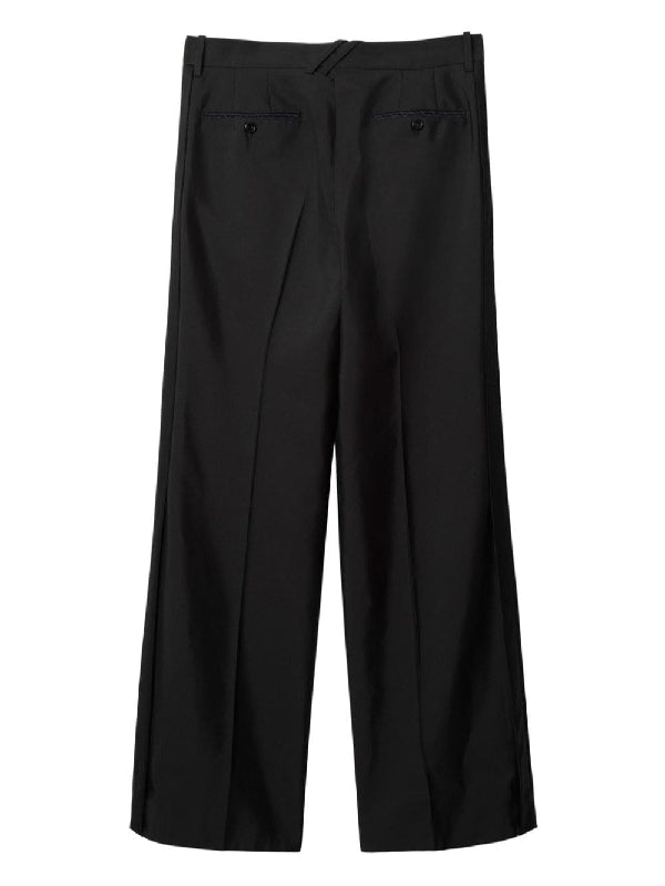 Wool Silk Tailored Pants