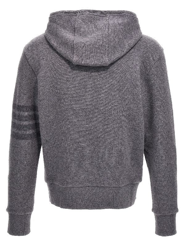 4-Bar Wool Hoodie Knit