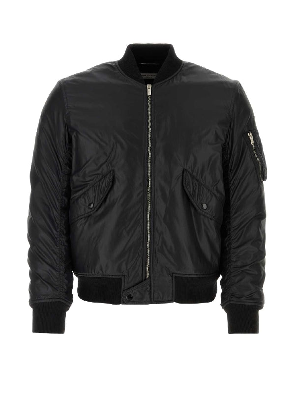 Zip Pocket Bomber Jacket