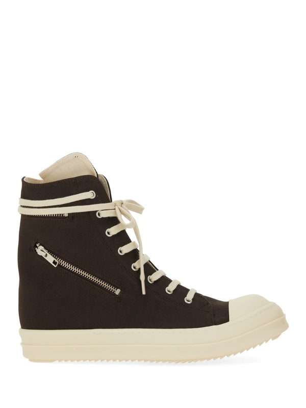 Rick Owens Drkshdw Grey High Top Sneakers