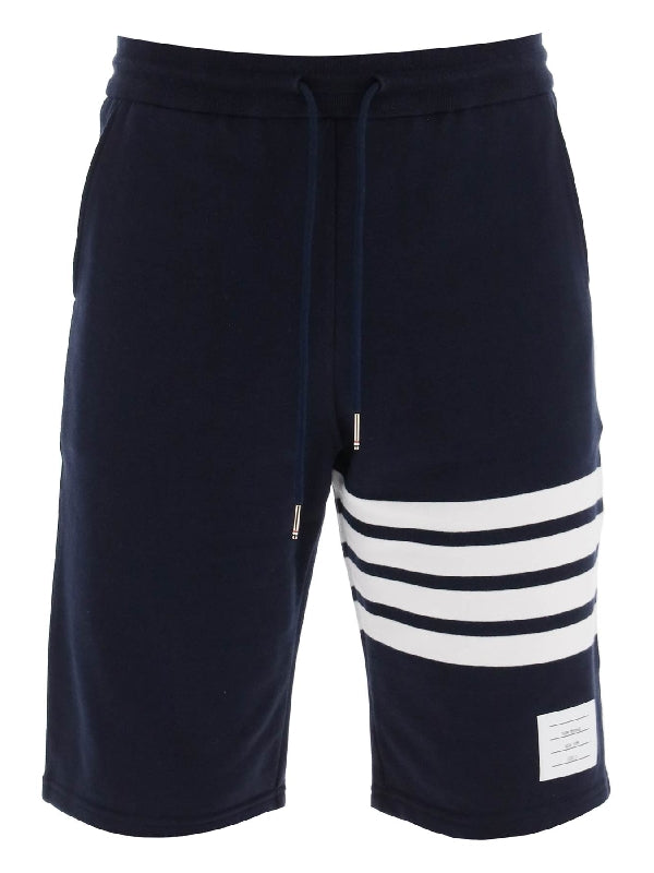 4-Bar Cotton Bermuda Shorts - Jente